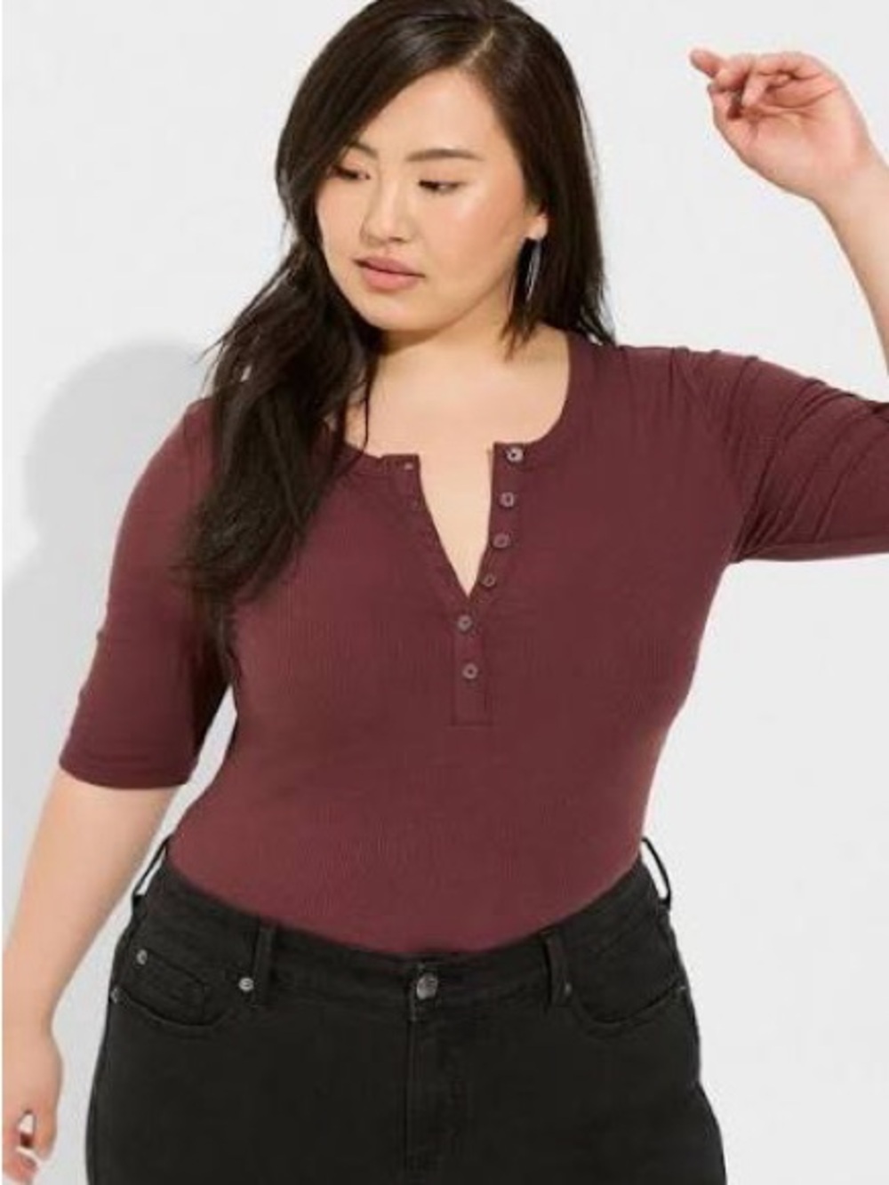 Torrid Super Soft Rib Henley